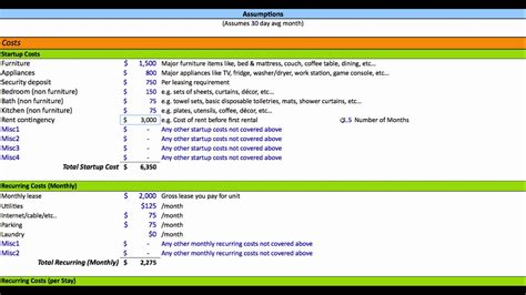 airbnb calculator spreadsheet|airbnb spreadsheet for hosts.